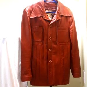 Men's Sears Vintage Leather Jacket,size S/M